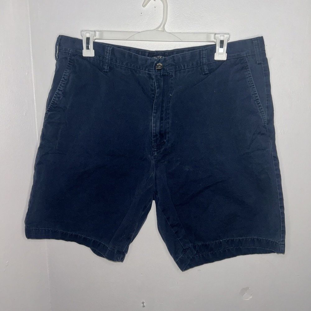 -40 x7" Nautica Men's Classic Fit Flat Stretch Solid Chino Deck Short